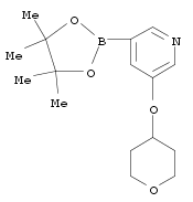 Pyridine, 3-[(tetrahydro-2H-pyran-4-yl)oxy]-5-(4,4,5,5-tetramethyl-1,3,2-dioxaborolan-2-yl)-